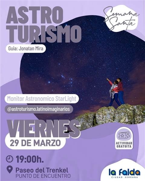 Astroturismo gratis en La Falda, Sierras de Córdoba.