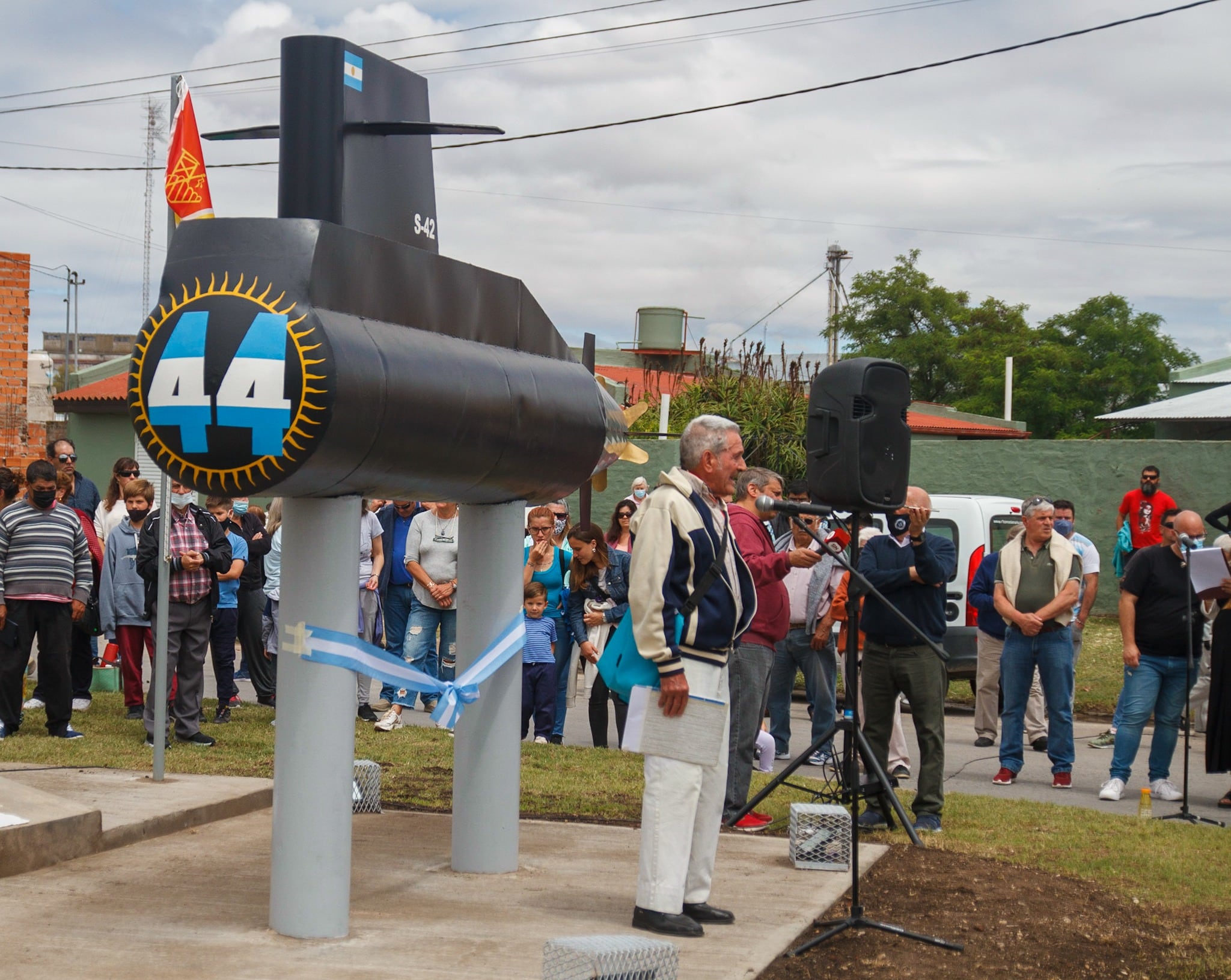 Quedó organizado el monumento al ARA San Juan en Tres Arroyos