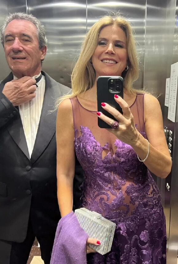 Flavia Palmiero y Luis Scalella en el día 1 del Festival de Cannes.