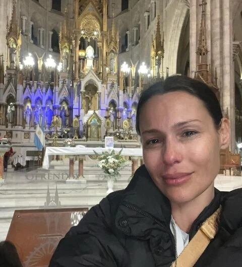 Pampita cuando llegó a Luján