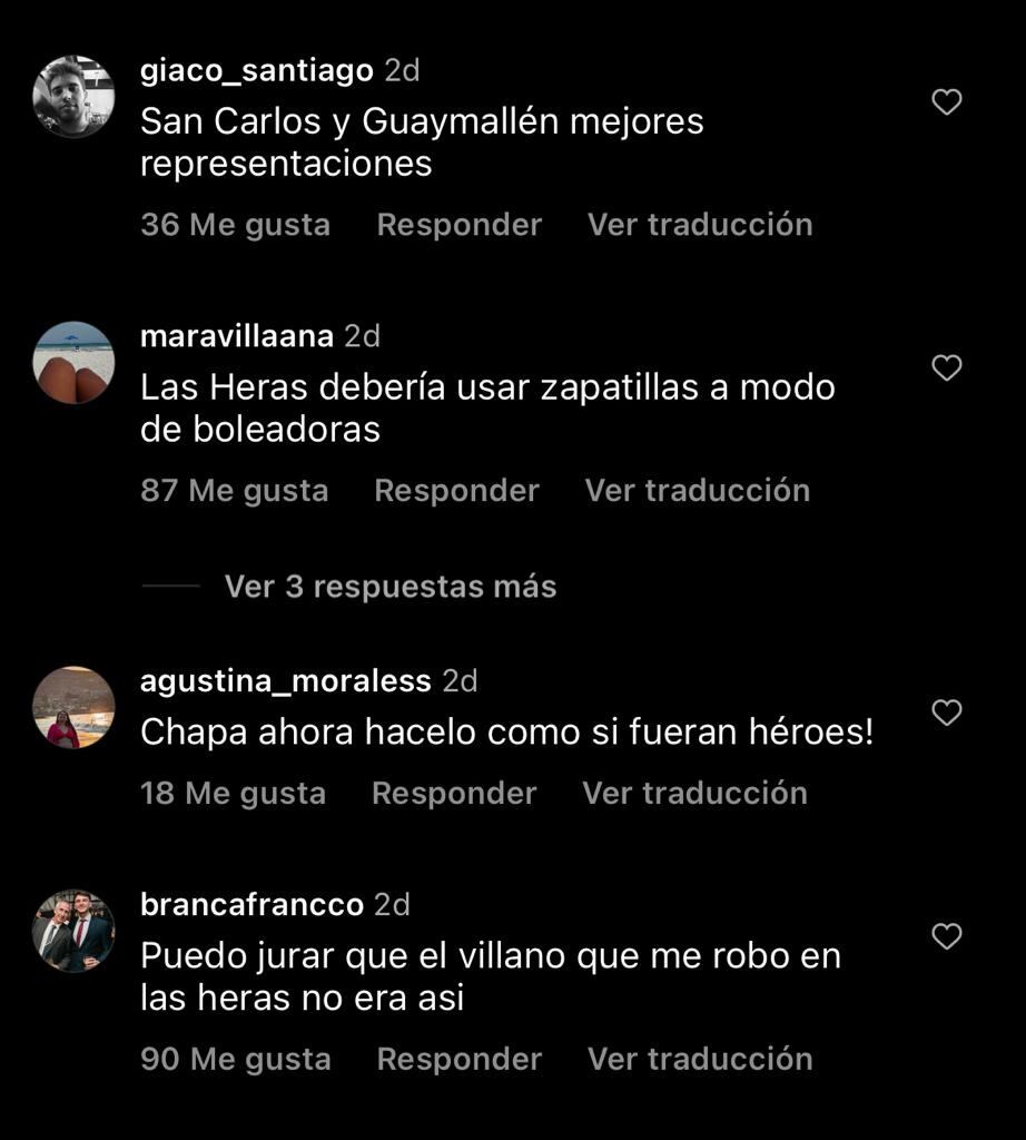 Los comentarios de los usuarios al ver a los departamentos de Mendoza como villanos.