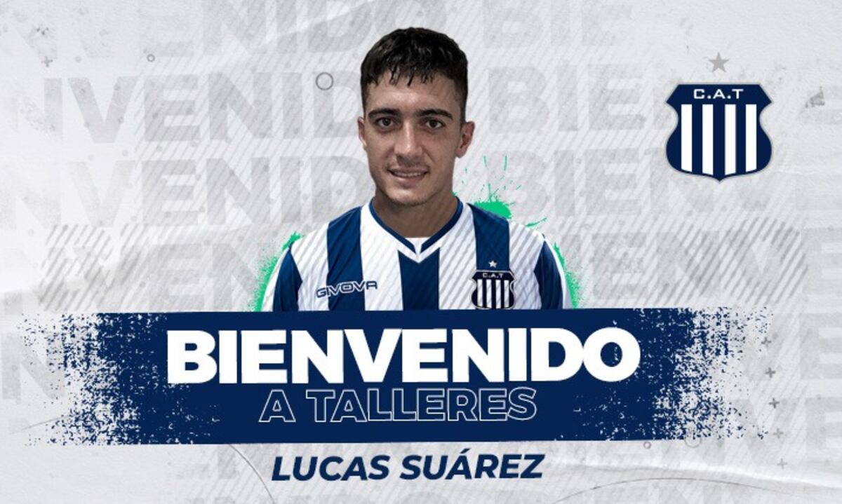 Talleres sumó a Lucas Suárez como sexto refuerzo