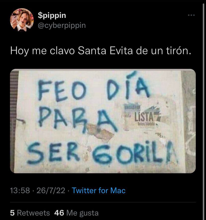 Los usuarios en Twitter hablaron sobre el estreno de "Santa Evita".