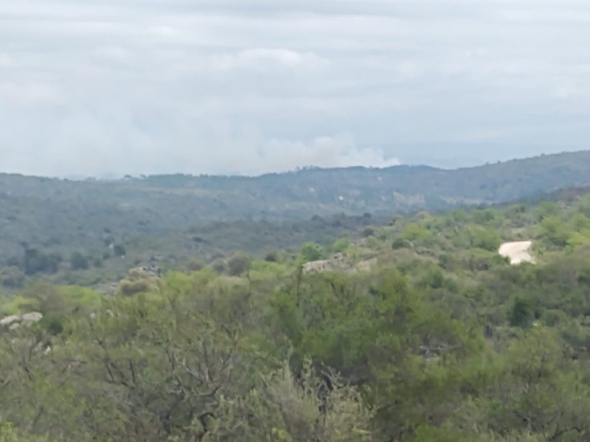 El incendio en Berrotarán.