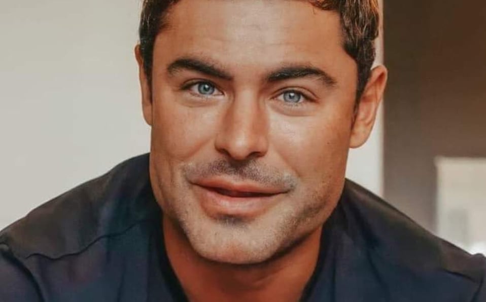 En la foto, Zac Efron luce un rostro distinto.