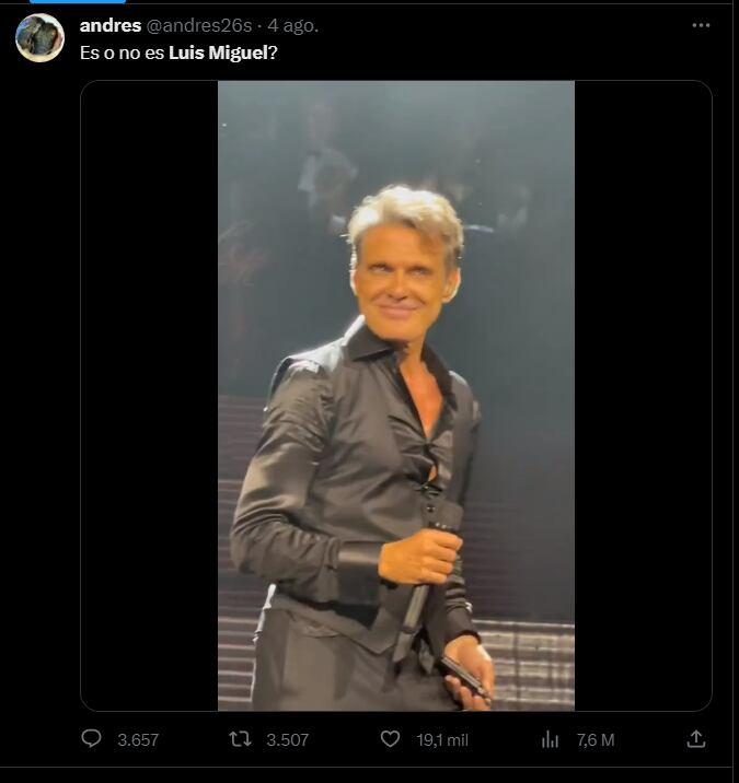 Las redes se suman a las teorías de que no es Luis Miguel quien canta en los shows