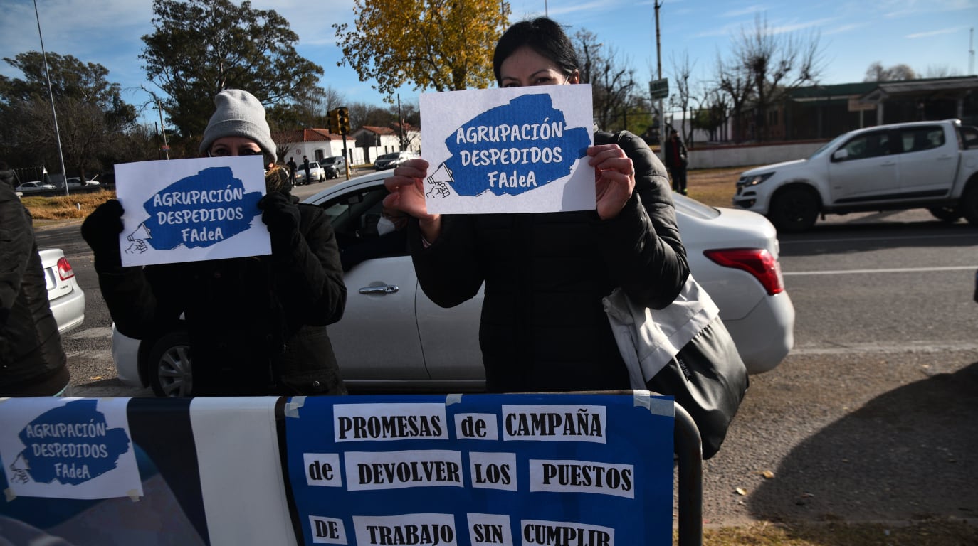 Protesta en Fadea. (Pedro Castillo)