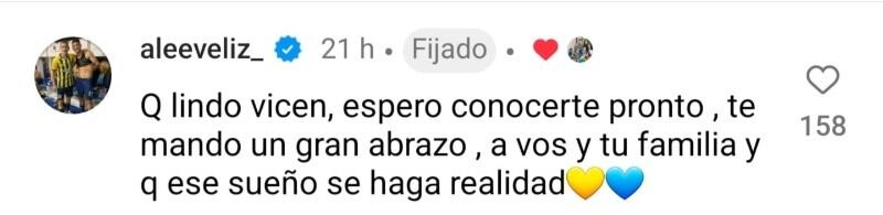 Vicente, el niño que fantaseó con conocer a Alejo Véliz, escribió un hermoso relato.