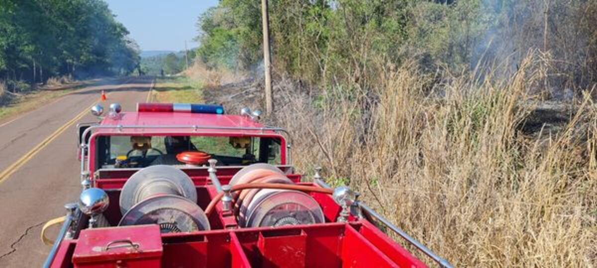 Incendio descontrolado en la localidad de 9 de Julio