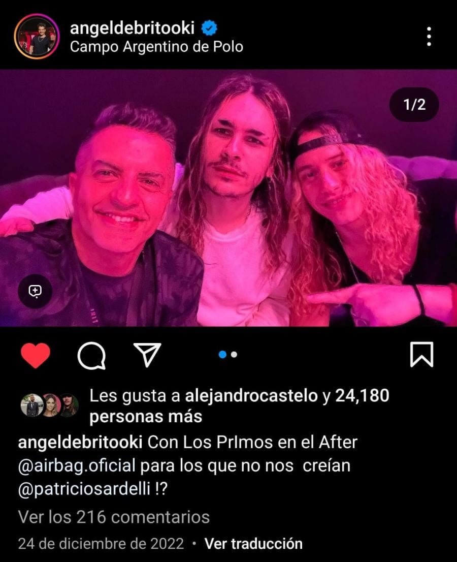 Ángel De Brito reveló que es primo de Airbag y Dalma Maradona le hizo un insólito pedido: “Soy fan”