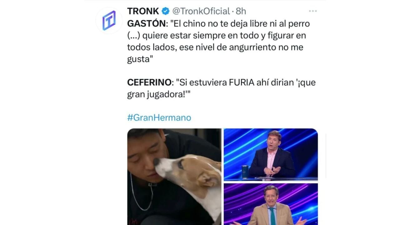 Disputa entre Gastón Trezeguet y Ceferio por Martín de Gran Hermano