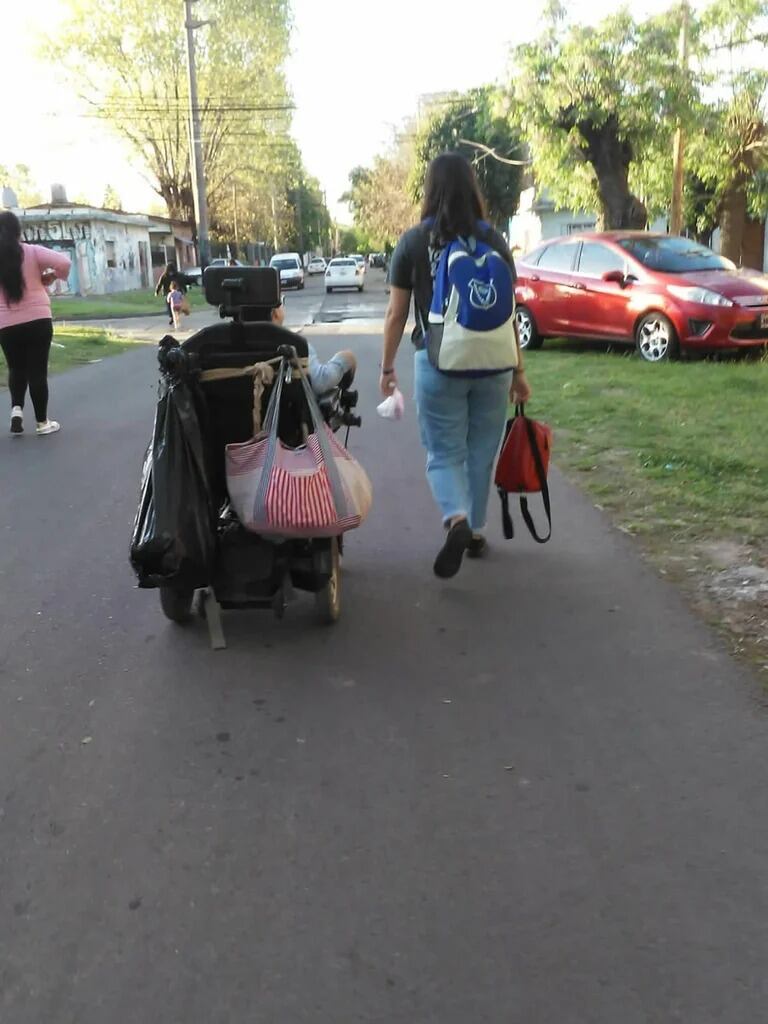 Favio y su mamá Verónica