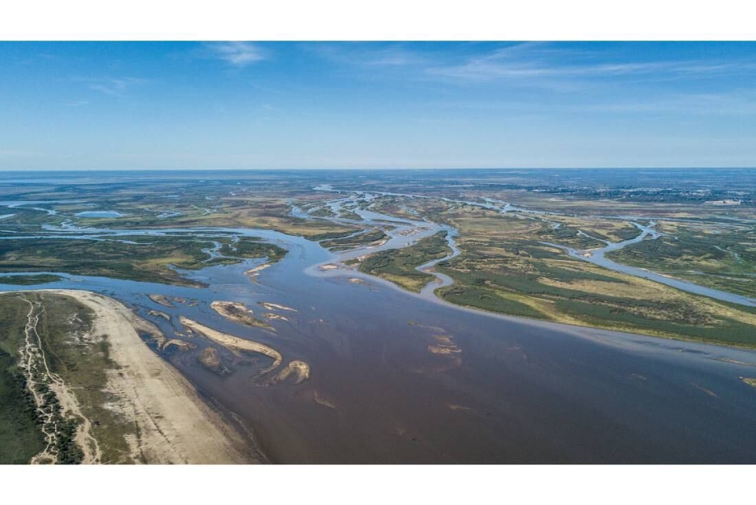 Bajante del río Paraná en Santa Fe.