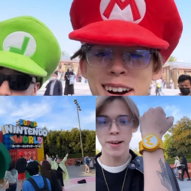 Felipe Fort en el Super Nintendo World