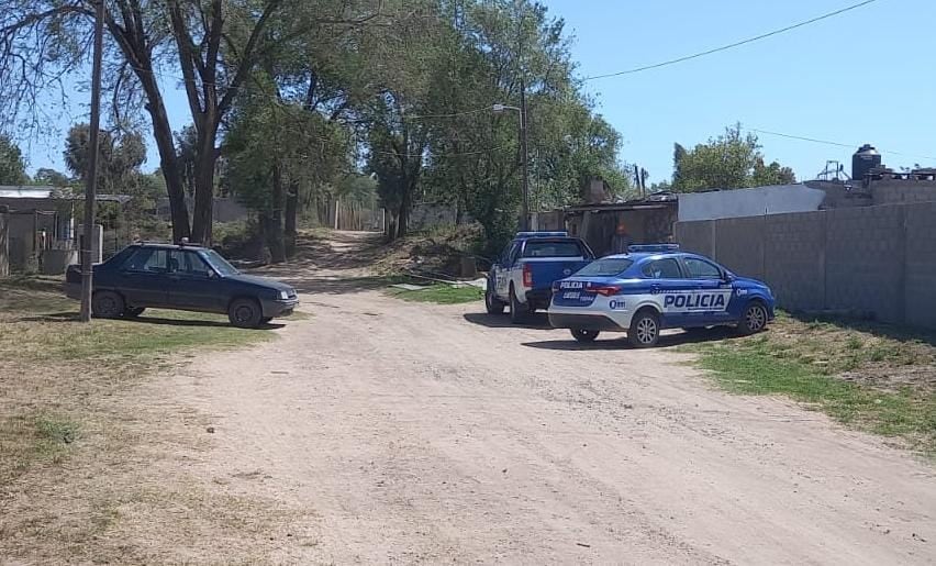 Sampacho. La vivienda donde hallaron muerto al hombre (Policía Río Cuarto).