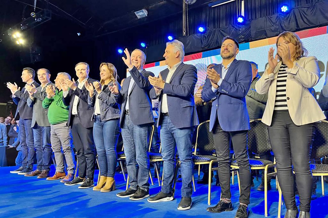 Presentan la nueva alianza Hacemos Juntos por Córdoba en Río Cuarto. (Tomy Fragueiro / La Voz)