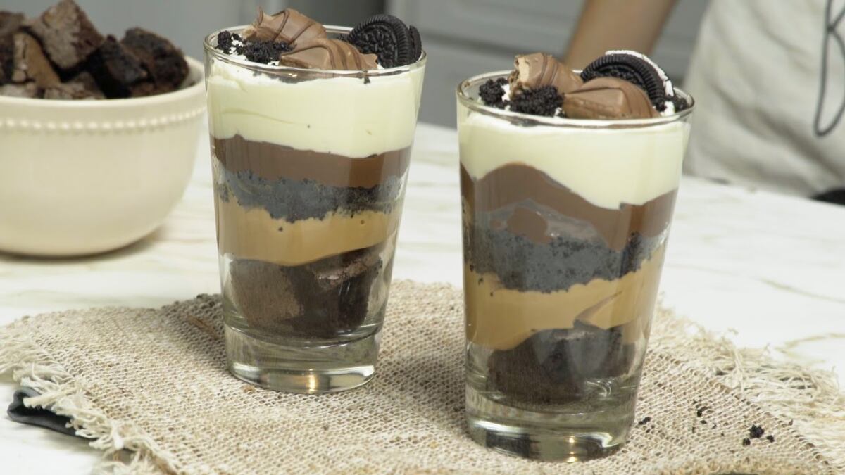 Riquísima copa Oreo ¡con solo tres ingredientes!