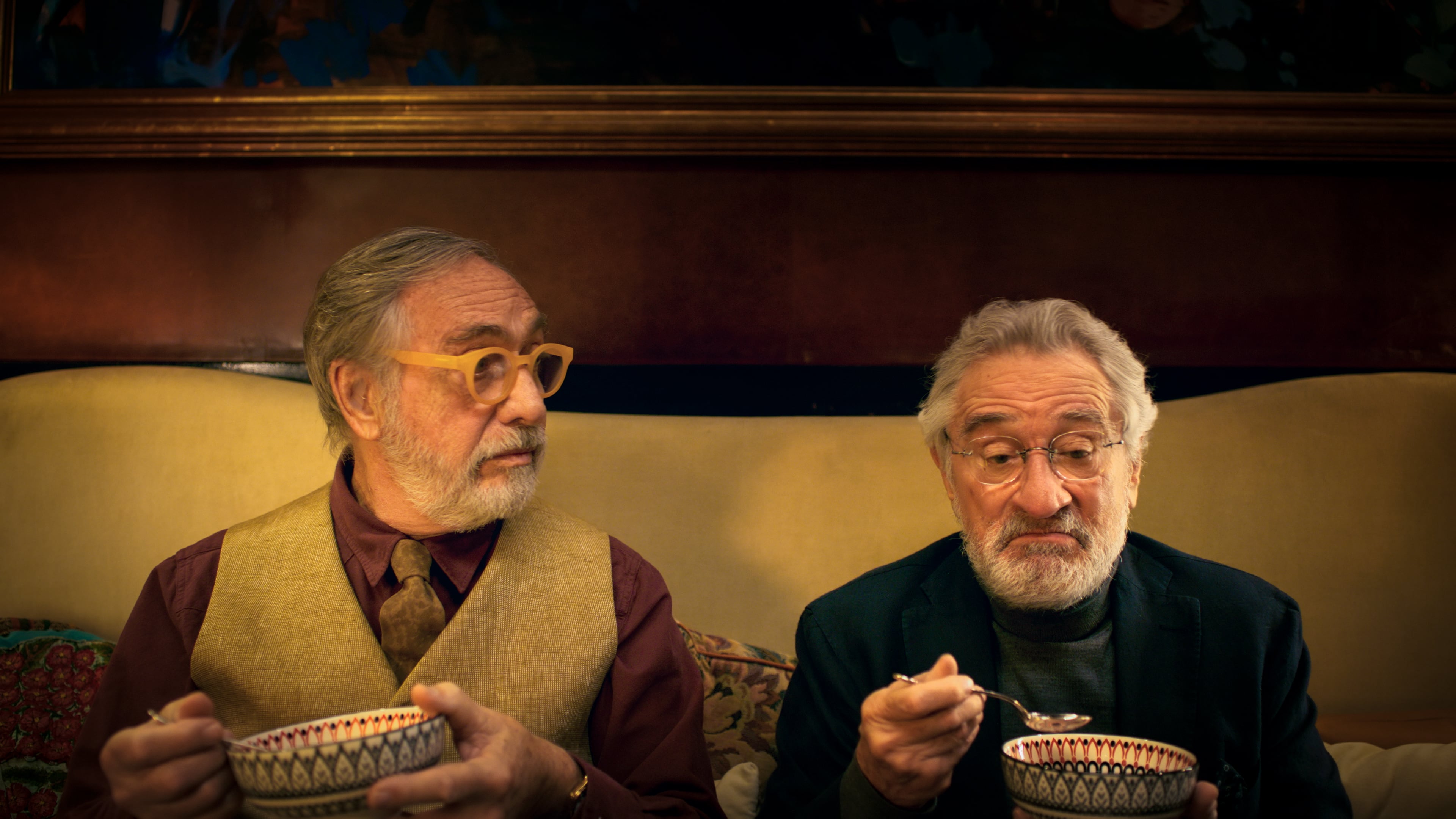 Luis Brandoni y Robert De Niro en la serie Nada.