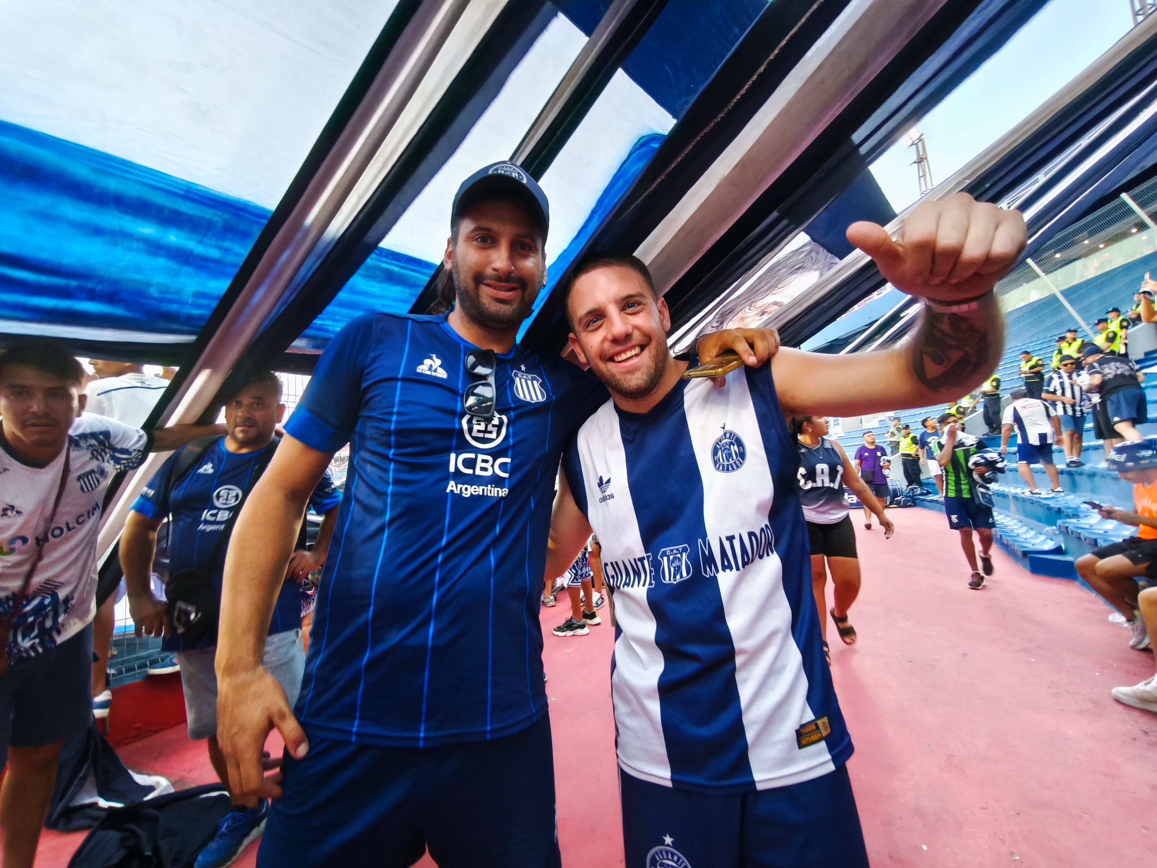 Fanáticos de Talleres en la final ante River. (Gentileza Liga Profesional y Club Talleres).