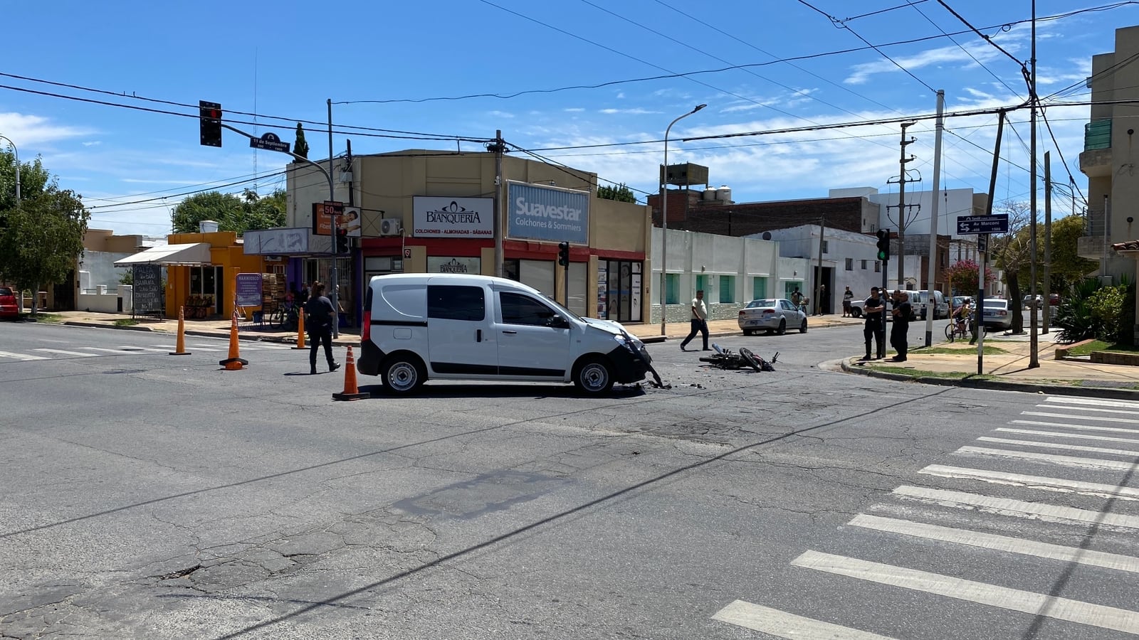 Así fue el accidente en Tandil