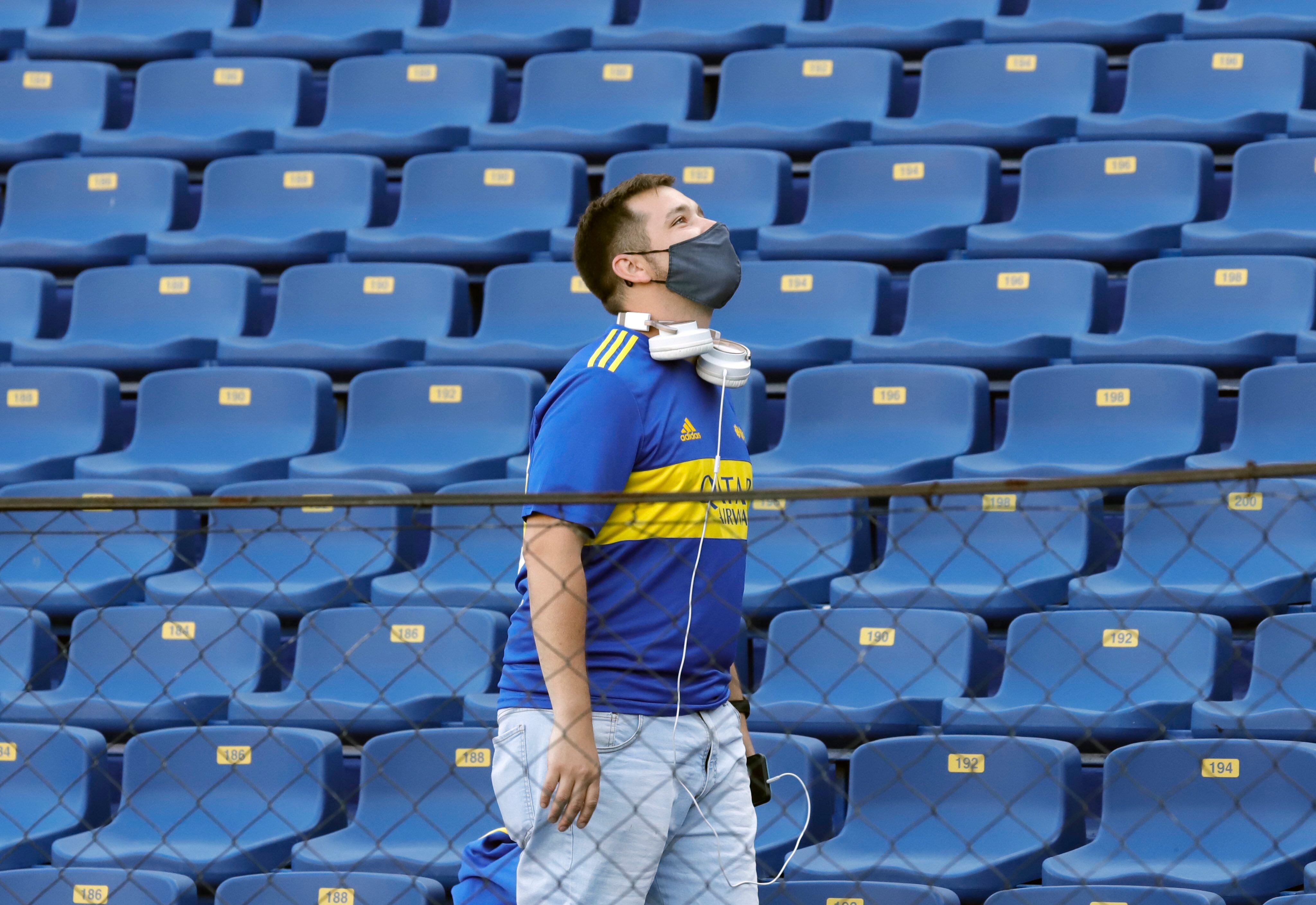 El retorno de los hinchas de Boca a su estadio este sábado. (Prensa Boca).