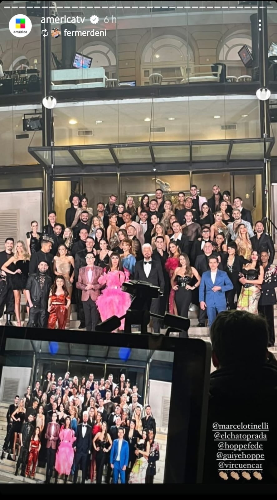 Los participantes del Bailando y sus looks en la alfombra roja de presentación (Captura de pantalla)