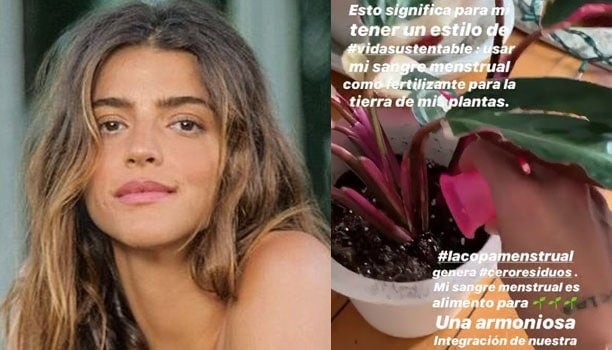 Calu Rivero fue una de las primeras en hablar sobre regar las plantas con sangre menstrual.