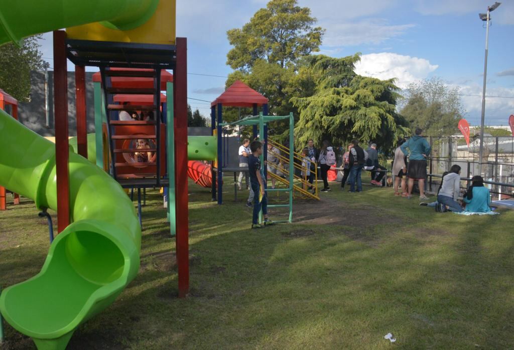 Así son las mejoras en la plaza Pasarelli de Tandil.