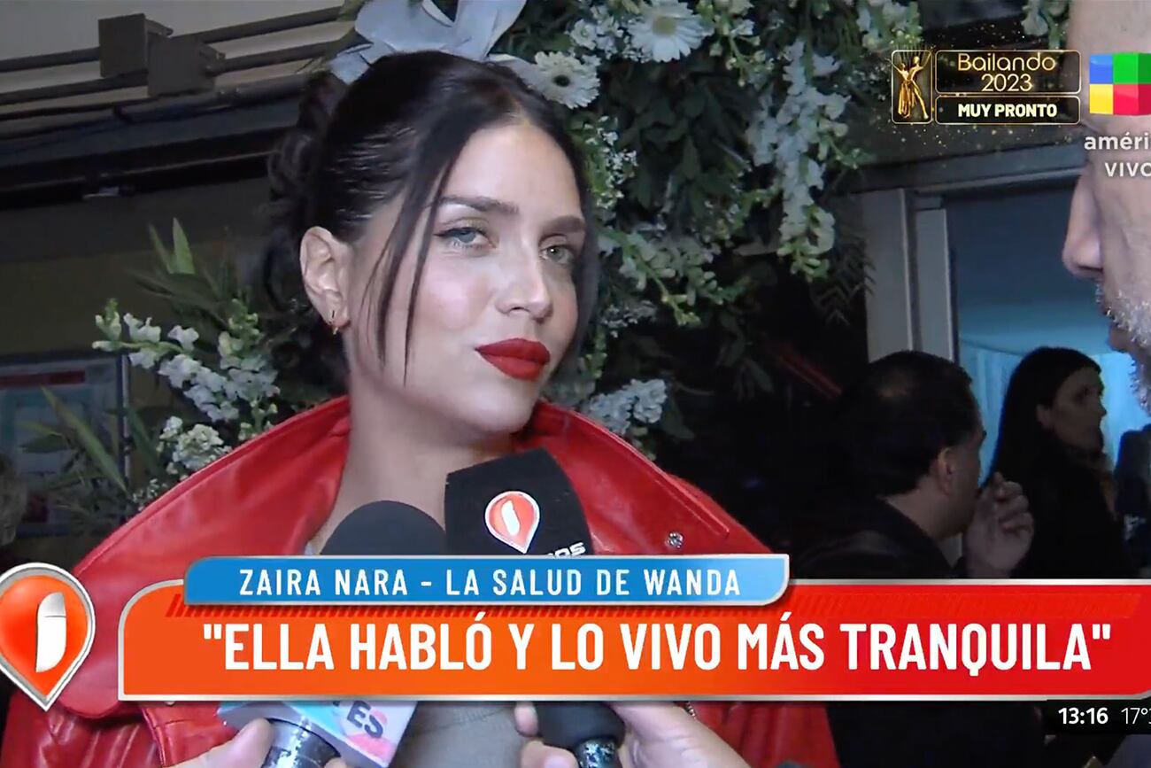 Zaira Nara habló con "Intrusos" sobre la salud de su hermana, Wanda. (Foto: Captura de pantalla)