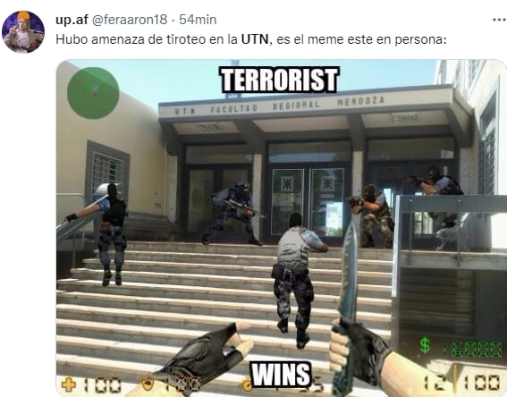 Así, algunas publicaciones en las redes, tomaron el hecho en la UTN.