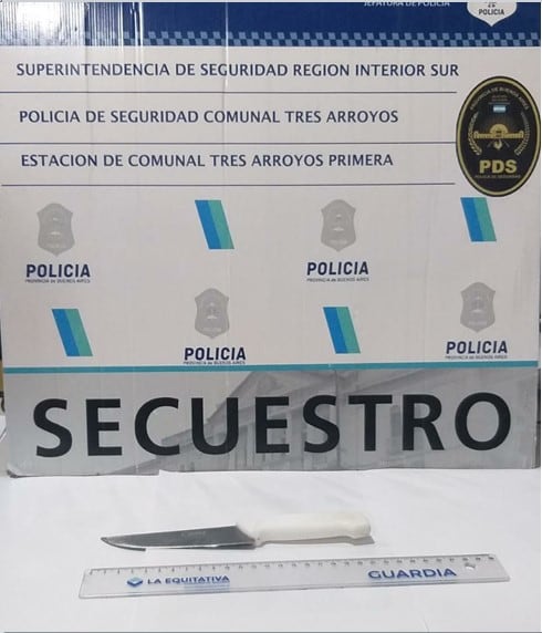 Allanan una vivienda y secuestran una cuchilla durante el procedimiento