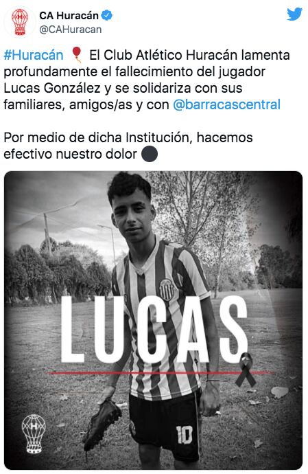 El pedido de Justicia por Lucas de los clubes del fútbol argentino.