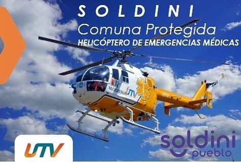 Soldini firmó un convenio con la empresa UTV (Facebook Comuna de Soldini)