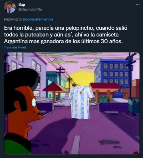 Memes sobre la nueva camiseta de la Selección Argentina