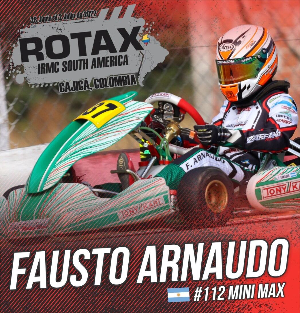 Fausto Arnaudo piloto karting Arroyito