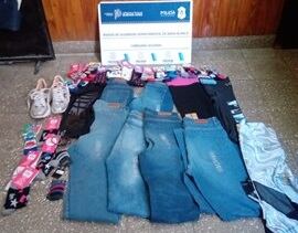 Robaron ropa en comercios de zona Céntrica y fueron detenidas