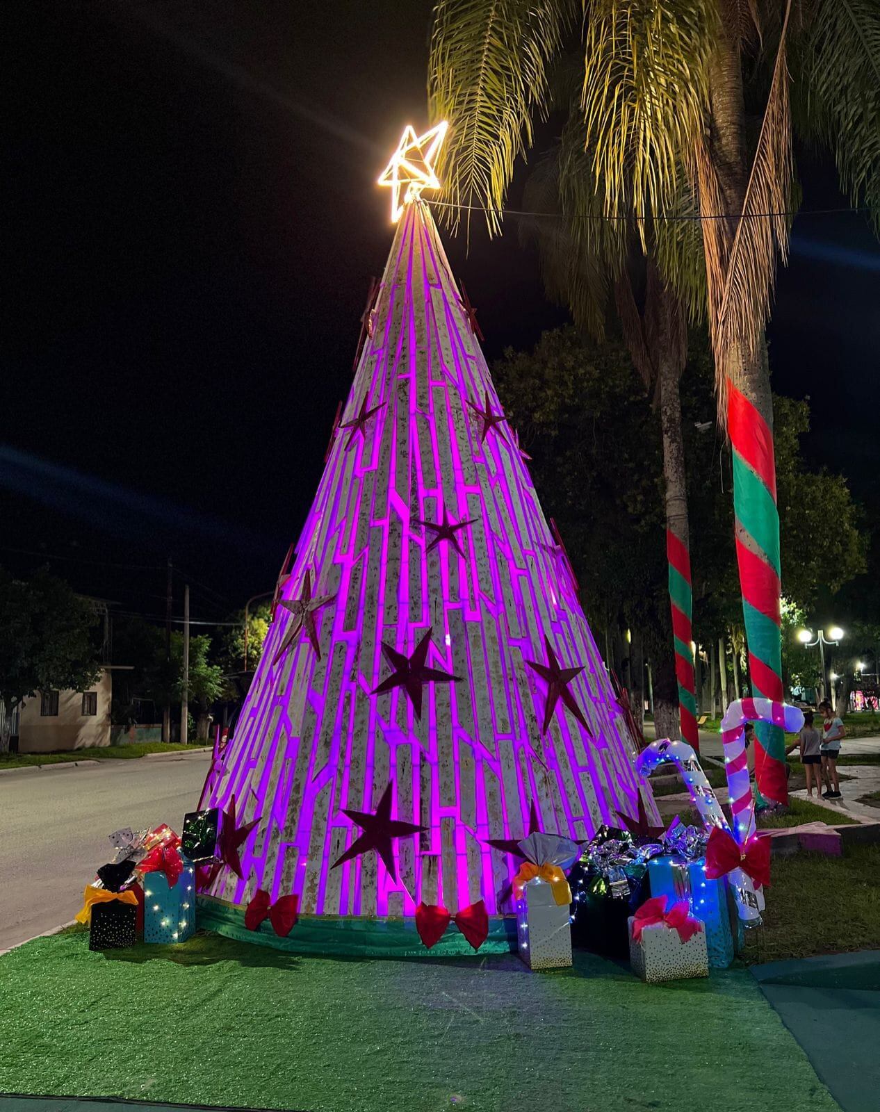 Árbol de Navidad en Río Seco.