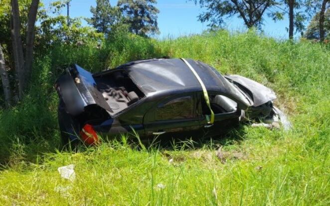 San Antonio: accidente vial dejó un saldo de dos personas lesionadas.