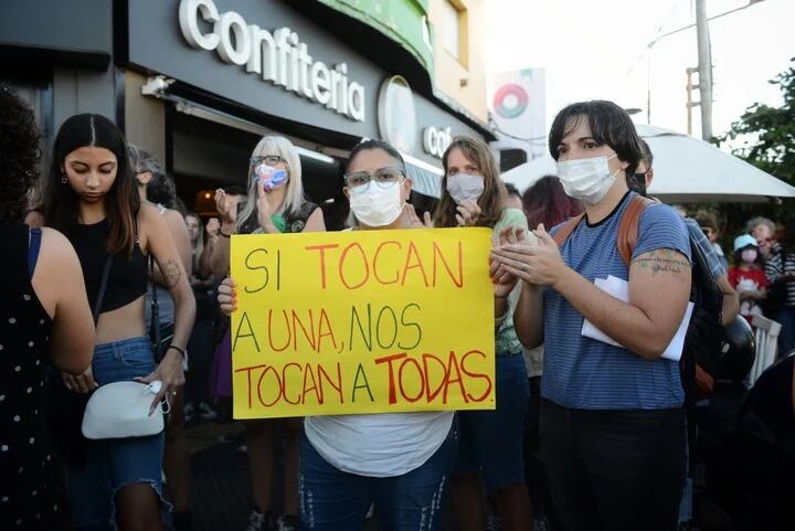 La marcha en Munro pidiendo por justicia.