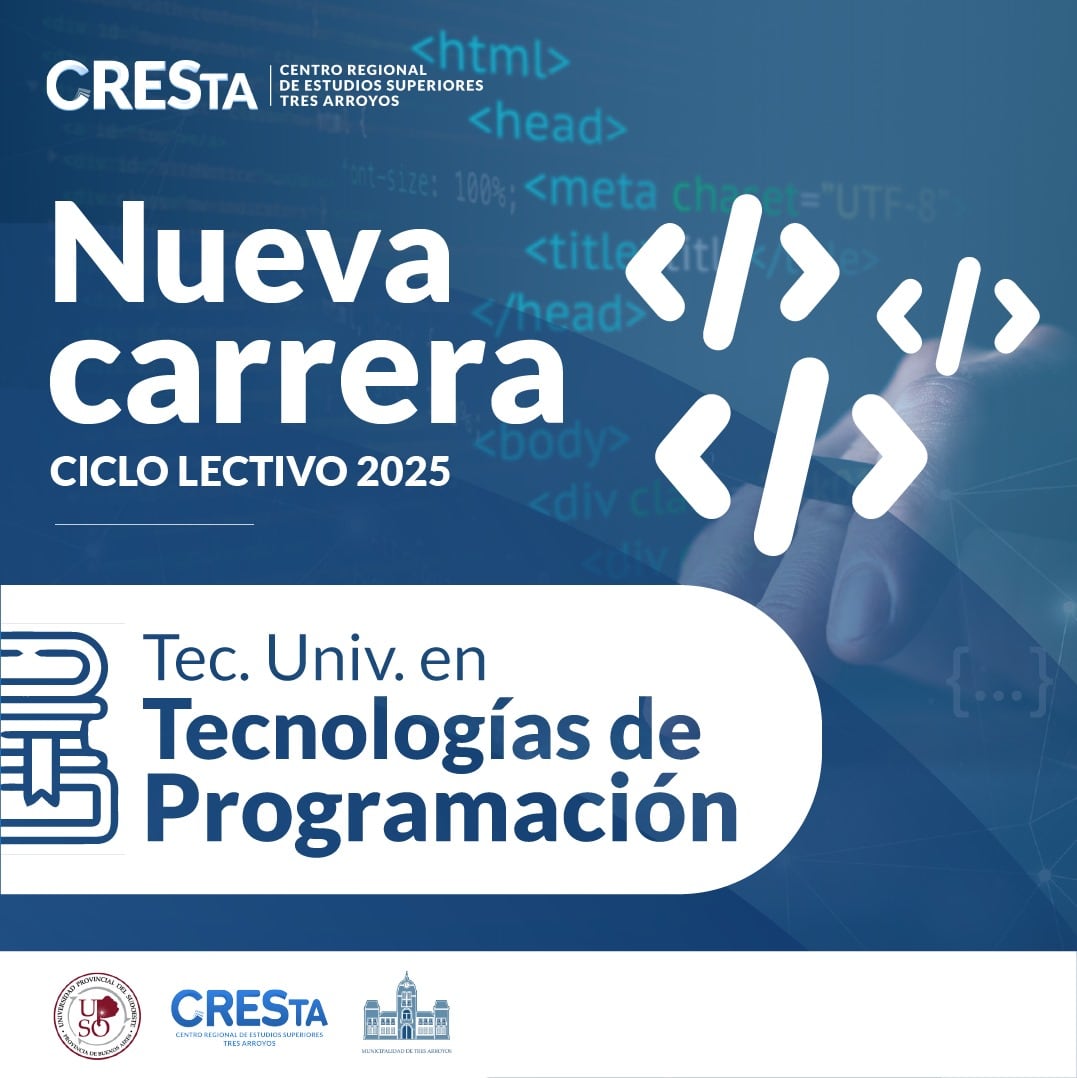 Cresta dictará la carrera de Tecnicatura en Tecnologías de Programación en el 2025