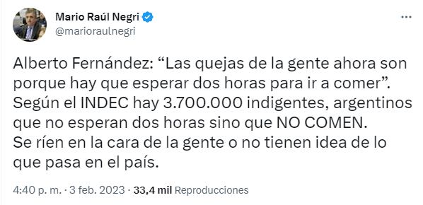 La oposición le respondió a Alberto Fernández.