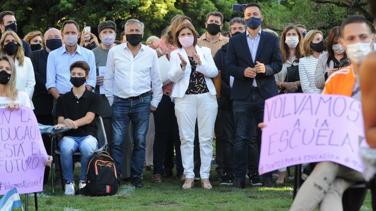 Patricia Bullrich en la jornada de reclamo que encabezó Cambiemos (Foto: Clarín)