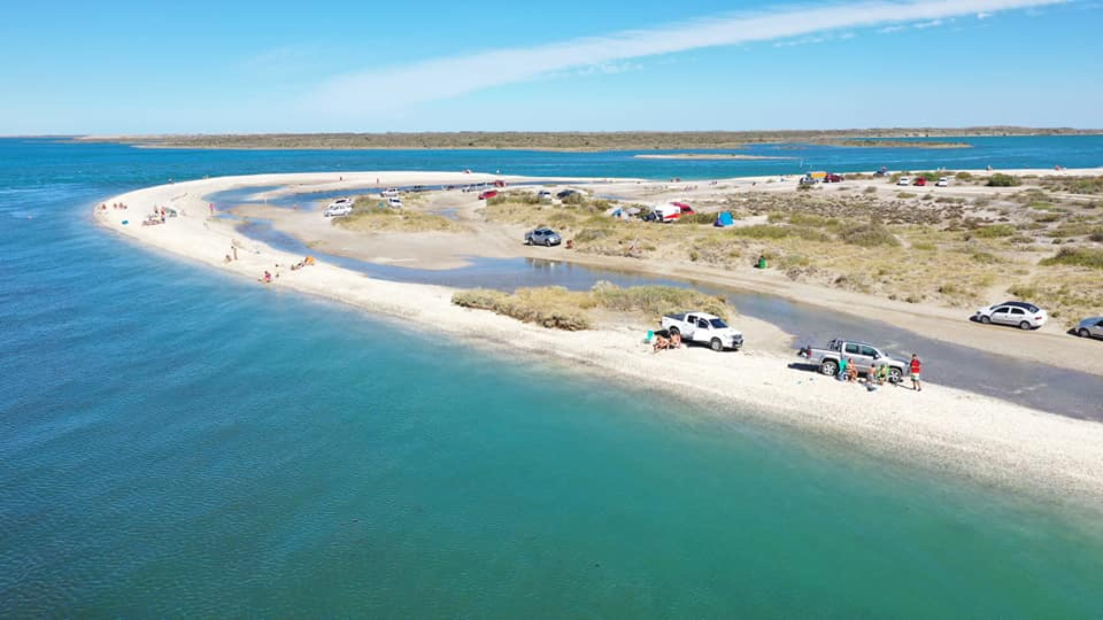 Así se ve el "Caribe argentino".