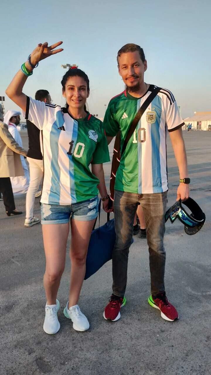 "Messico", la propuesta de una pareja mexicana para alentar a su selección y al capitán argentino.