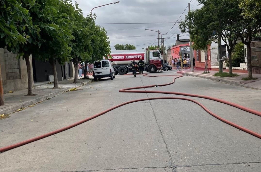 Incendio calle Pueyrredón Arroyito