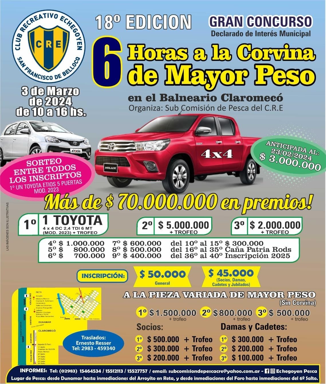 6 horas a la Corvina de Mayor Peso