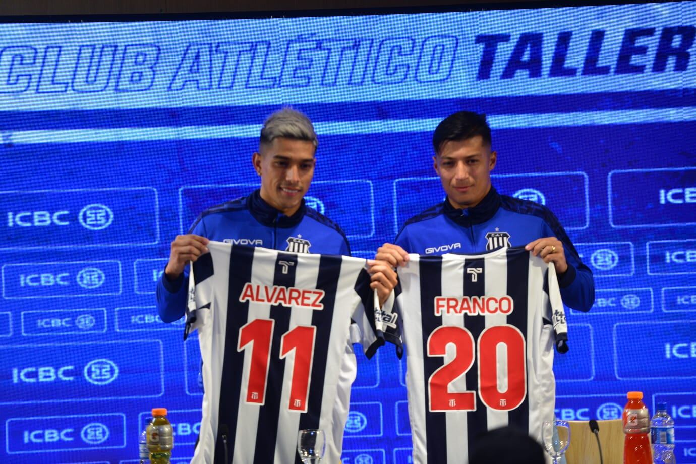 Talleres presentó a sus nuevos refuerzos como Alan Franco y Favio Álvarez. (Javier Ferreyra /La Voz)