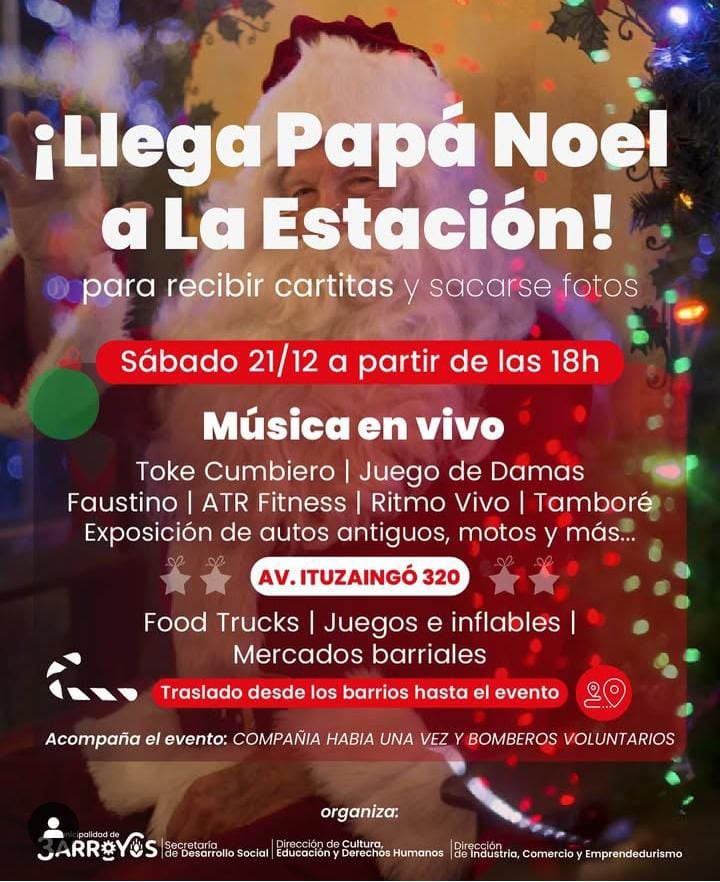 Papá Noel en el Centro Cultural La Estación