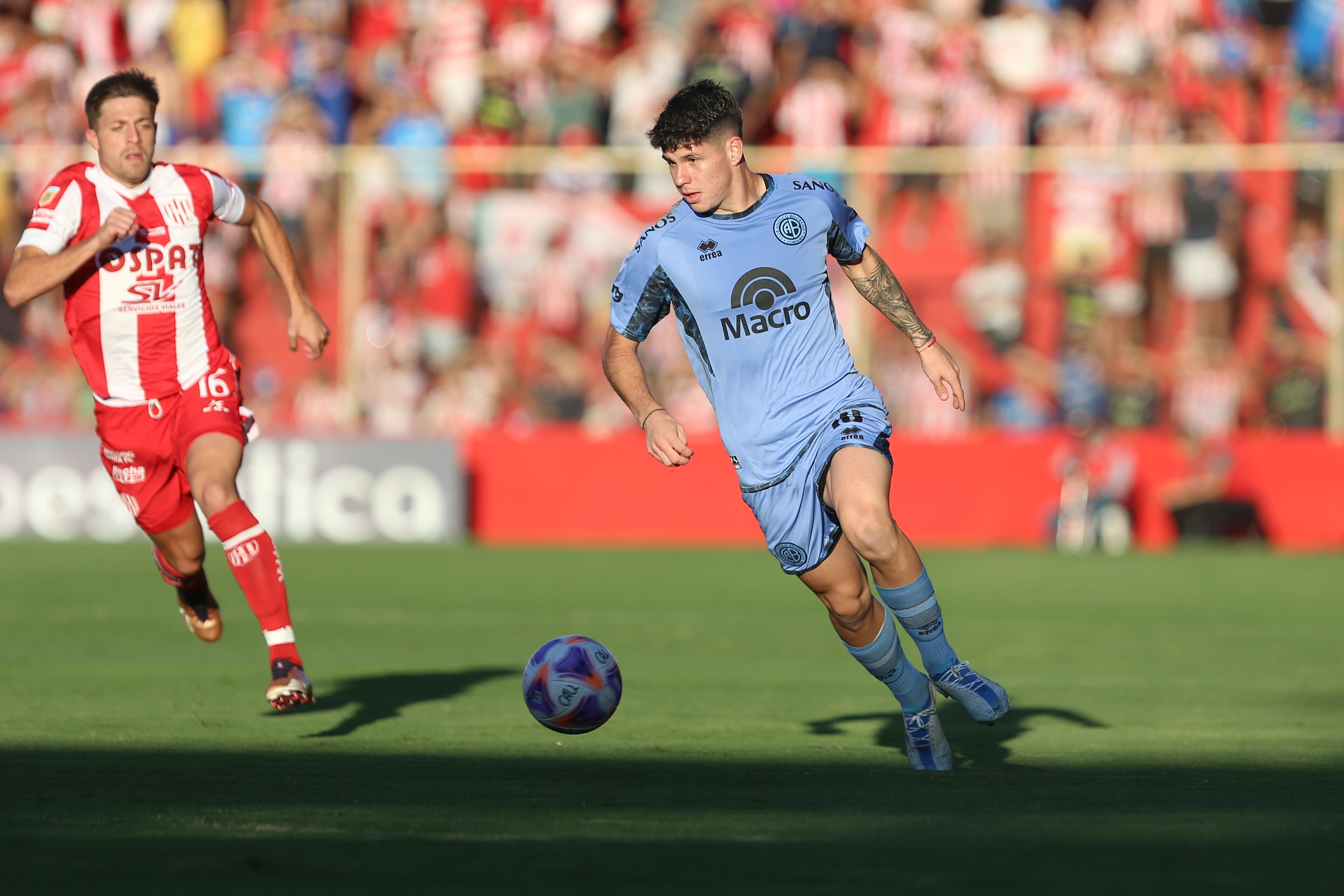 Bruno Zapelli, mediocampista de Belgrano. (Prensa Belgrano).