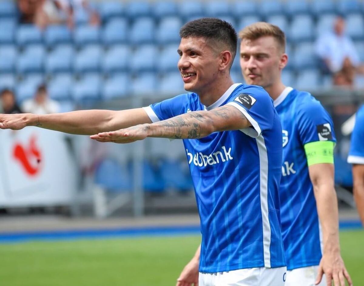 La alegría después de Newell’s: Nicolás Castro debutó en Genk con un triunfo